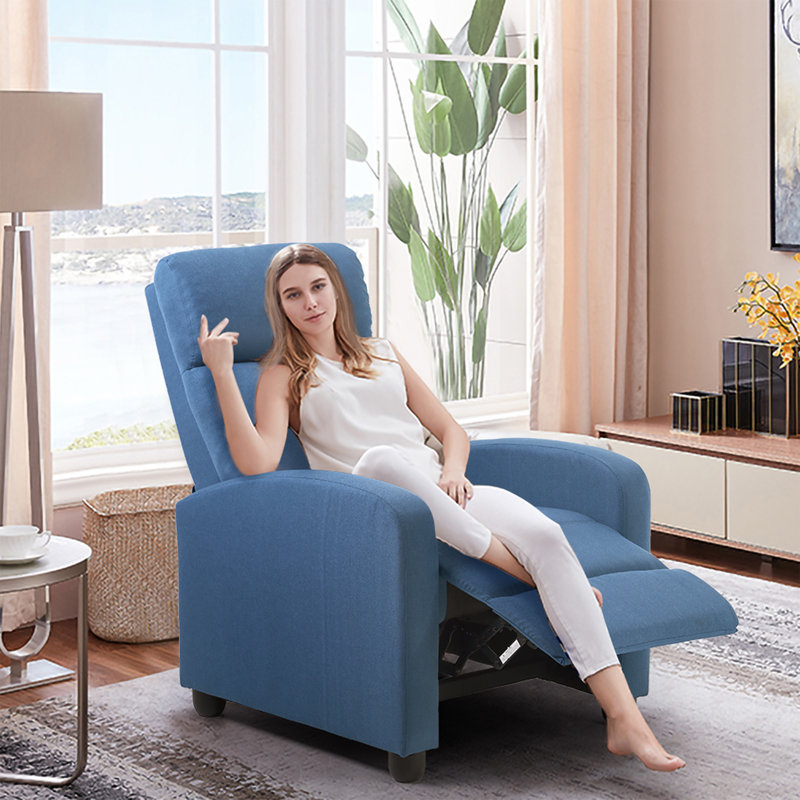 Fauteuil inclinable inclinable et confortable de 26,99 po avec dossier réglable pour salon, chambre à coucher et cinéma maison Jex