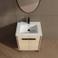 Base de meuble-lavabo 24 po avec lavabo, armoire de rangement avec portes, bois d'ingénierie