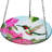 10"W Hummingbird Glass Bird Feeder & Birdbath