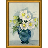 Flower Still Life With Blue Vase Giclee Print by Soicher Marin Archives