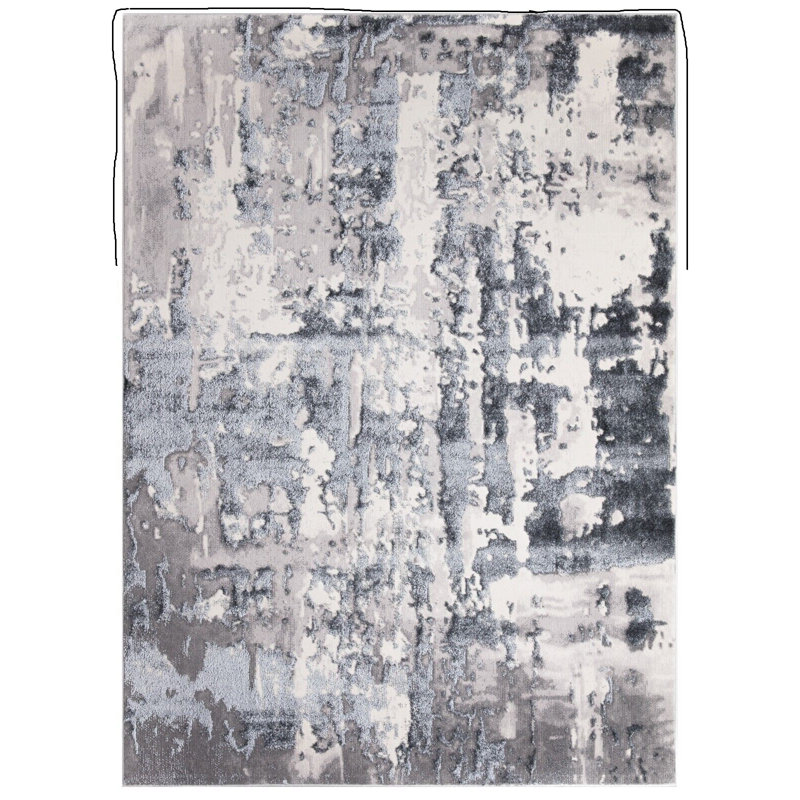 Ingar Abstract Area Rug, Rectangle 80 x 150cm