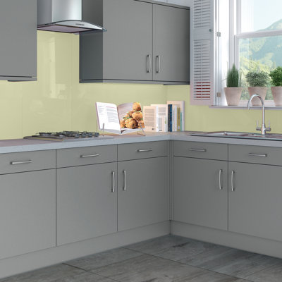 23.6" x 96" Tin Backsplash in Yellow