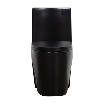 1-Piece Toilet 1.1 /1.6 GPF Dual Flush Elongated Toilet in Matte Rose,17" ADA Comfort Height