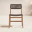 Ysidro Teak Wood Outdoor Dining Chair, Gray