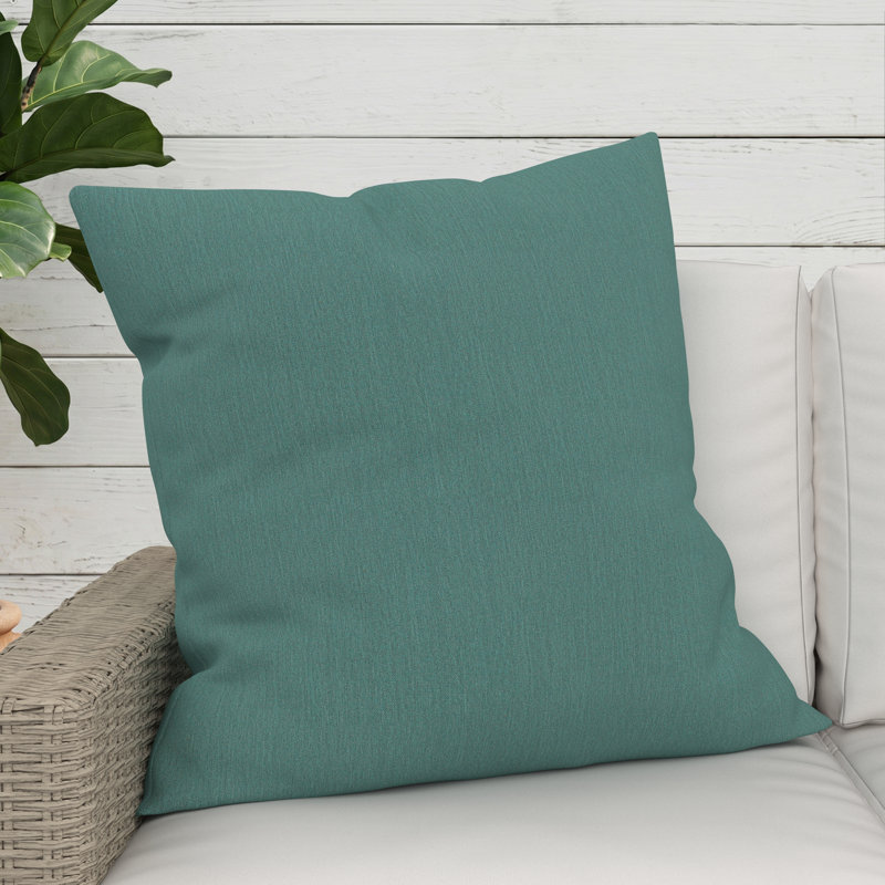 Gabi Sunbrella® Indoor/Outdoor Throw Pillow, Square 24", Cast Breeze Sunbrella® Plainweave