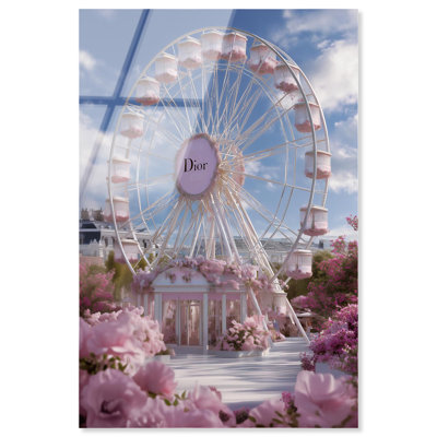 «Ferris Wheel in Full Bloom», reproduction murale imprimée en acrylique par Notoriart, prête à être accrochée, 16 x 24