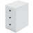 Modern Narrow Nightstand With Charging Station - 3-Drawer Storage-1145376340