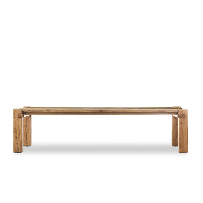 Marcia Solid Oak Dining Table, Natural Reclaimed French Oak