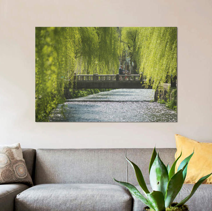 «Printemps au Japon», reproduction de photo sur toile, H 8 po x l 12 po x P 0,75 po, Toile tendue, Pas de tapis