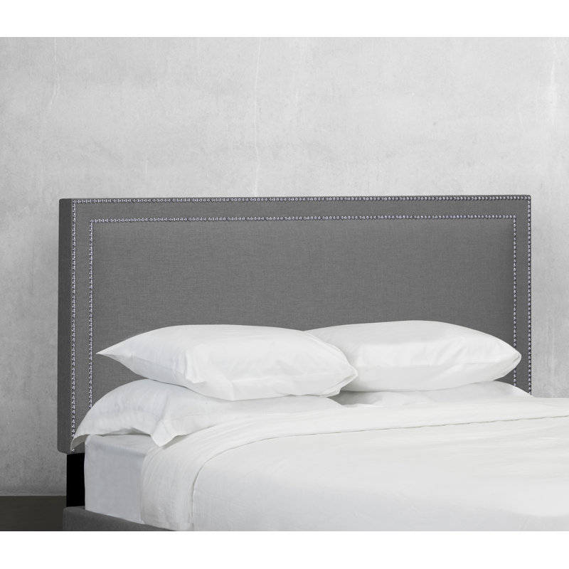 Tête de lit à panneau rembourré Wetmore, Beige, Double
