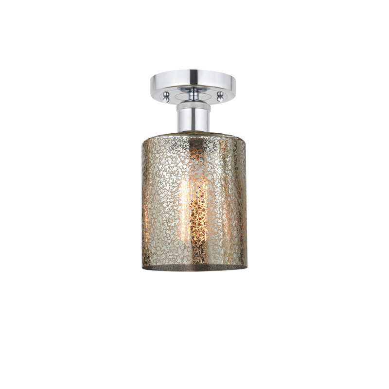 Plafonnier semi-encastré 5 lumières Anelise, Chrome poli