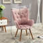 Fauteuil d'appoint contemporain capitonné à dossier-344294357