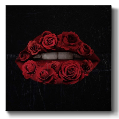 Glam Kiss I sur impression sur toile