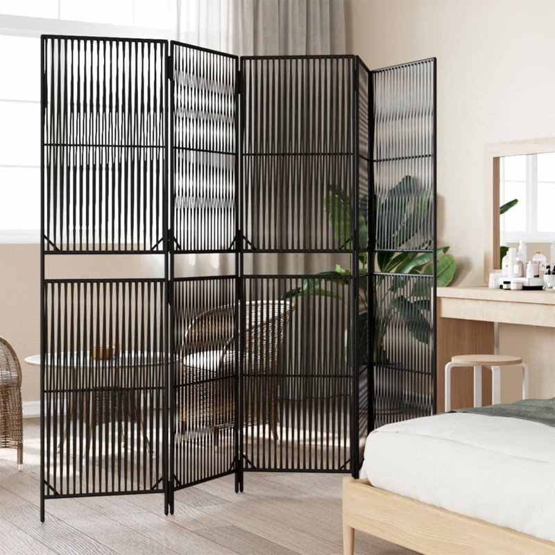 Paravent 6 panneaux Arlmont & Co., Noir, 6, H 78,7 po x l 115,7 po
