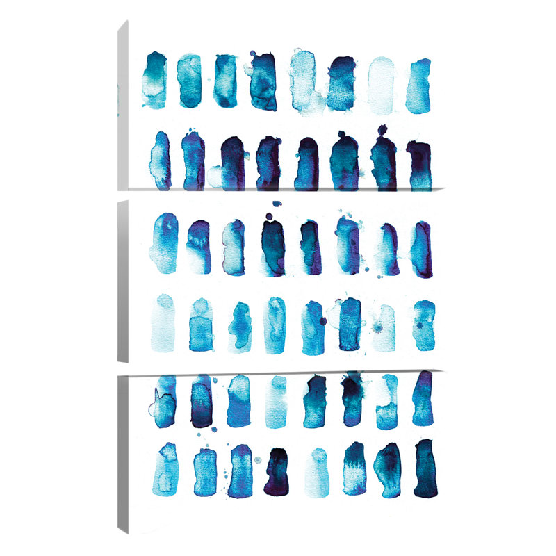 «Summer Sky» par Lesia Binkin - peinture sur toile tendue, H 12 po x l 8 po x P 0,75 po