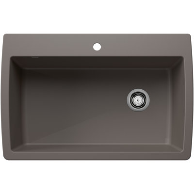 Diamond SILGRANIT 33.5" Super Single Dual Mount Kitchen Sink