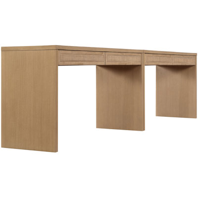 Avro Solid Wood And Oak Veneer Console Table / Desk