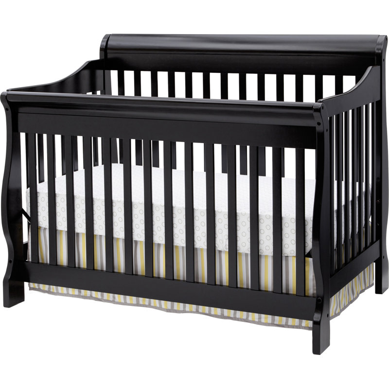 Delta Children Canton 4-in-1 Crib, Antiqued Black