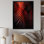 Impression sur toile, photo I sur toile monochrome rouge