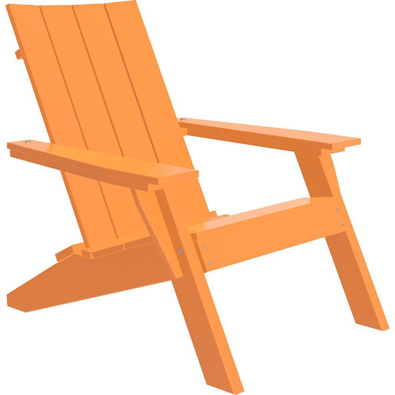Chaise adirondack pliante en plastique Giraud, Orange