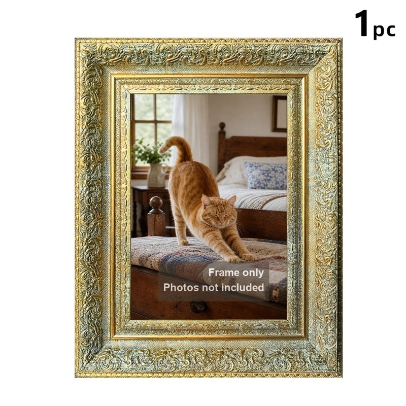 Cadre 8 po x 10 po pour manteau de cheminée or antique 1PC, Or antique, 1, 8 po x 10 po