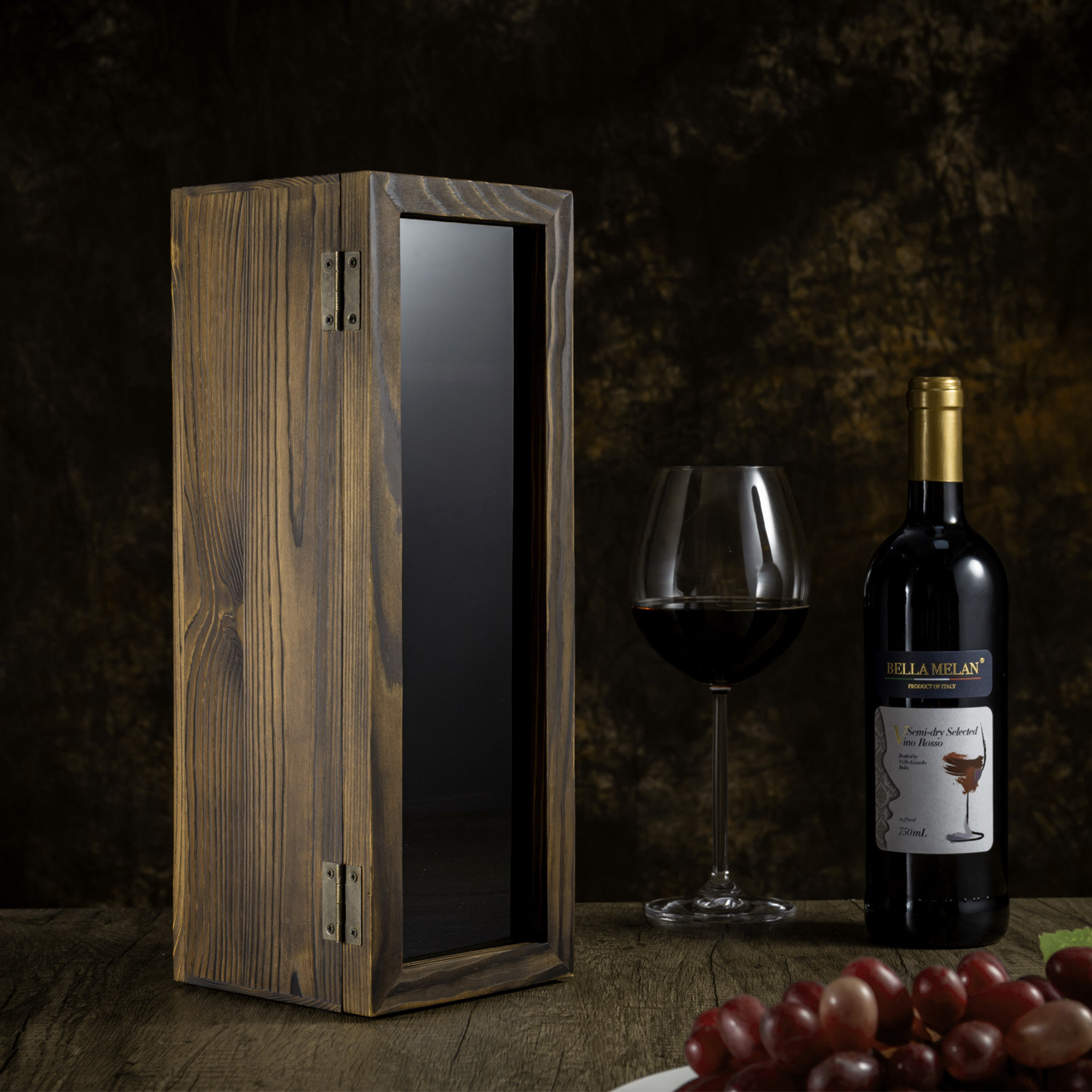 MyGift Solid Wood Wine Bottle Box Carrier | Wayfair