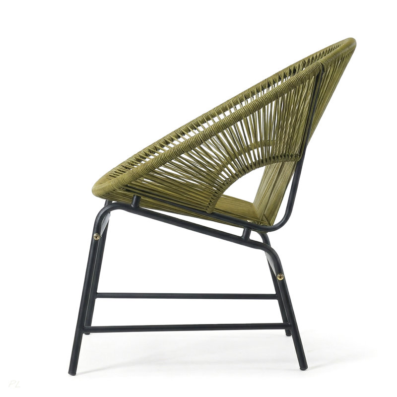 Ensemble de 2 chaises d'extérieur en rotin NUSA