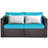59'' Wide Straight Wicker Loveseat with Cushions-226978231