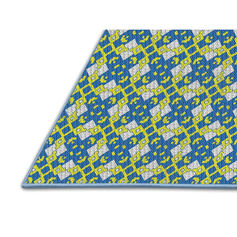 Geometric Indoor Rug, Rectangle 4' x 6'