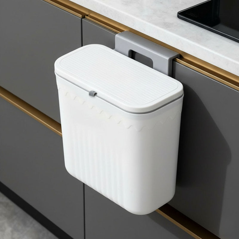 Pp Manual Lift Waste Bin - 7L, White