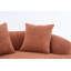 Causeuse à compression, canapé courbé de style moderne avec 3 coussins décoratifs