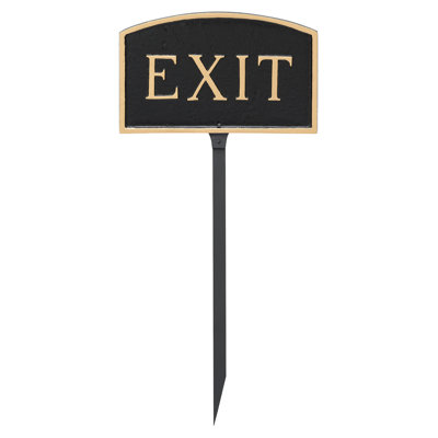 Exit Statement Garden Sign