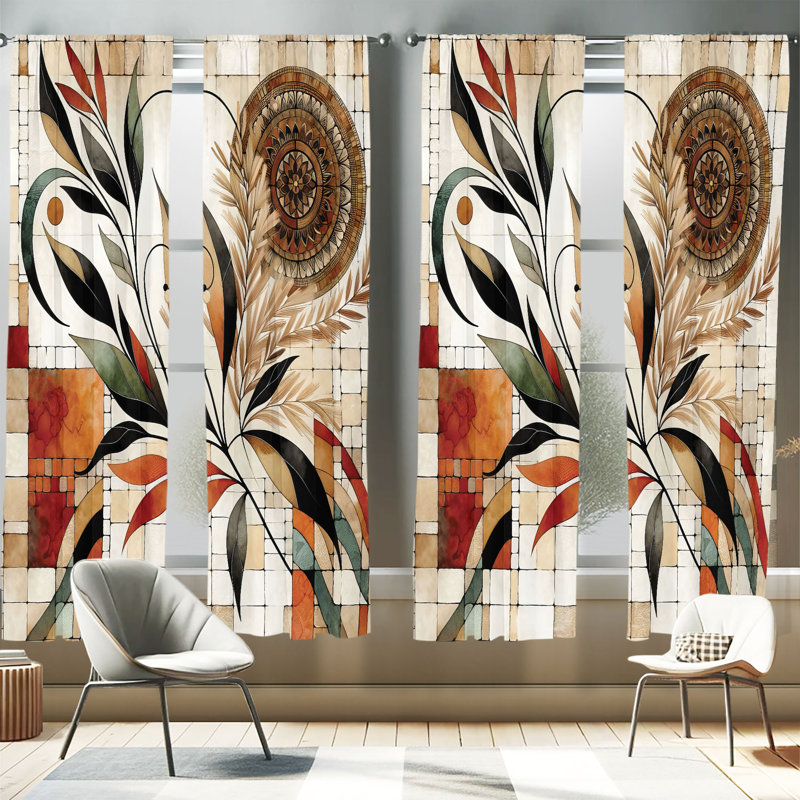 Semi Sheer Curtain, 56" W x 84" L
