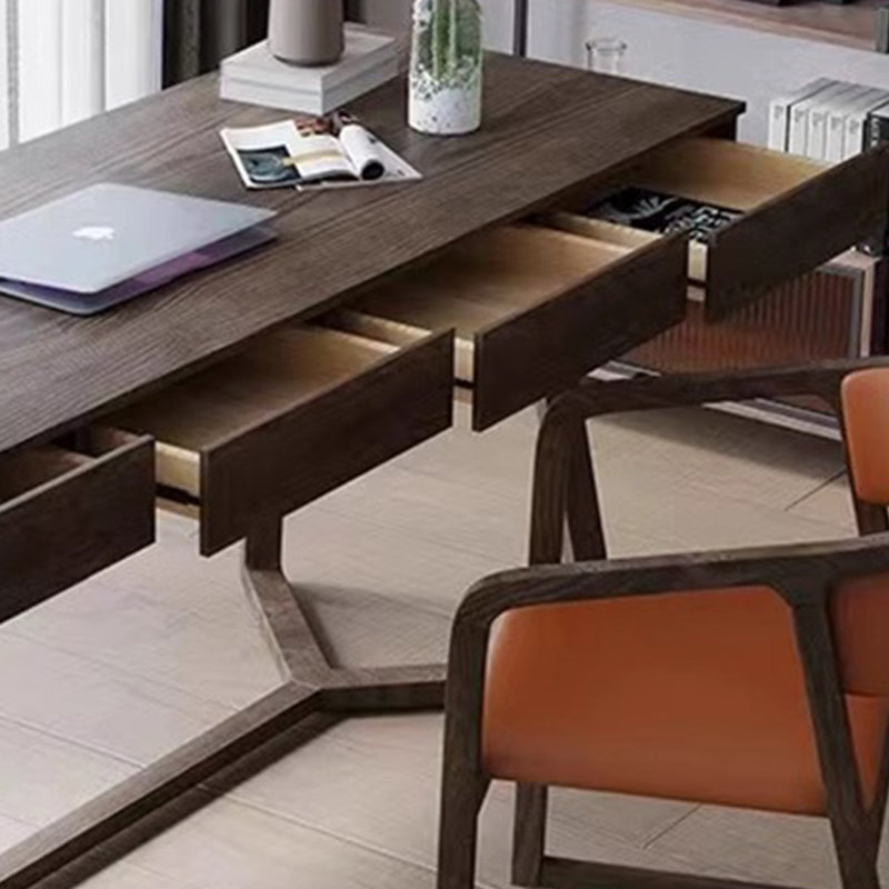 Uniquely designed desk, 29.52" H x 70.86" W x 23.62" D