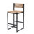 Set Of 2 Woven Bar Stools With Backrest Paper Rope Weave Dining Chairs For Kitchen Island-1219173572