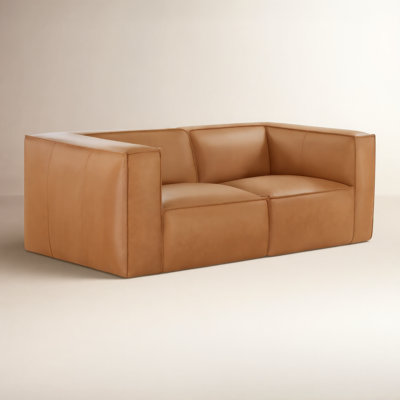 Jaye - 2 Piece 81.9'' Genuine Leather Sofa