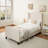 Bed Frame with 49.21"High Back Upholstered Headboard-1183112754
