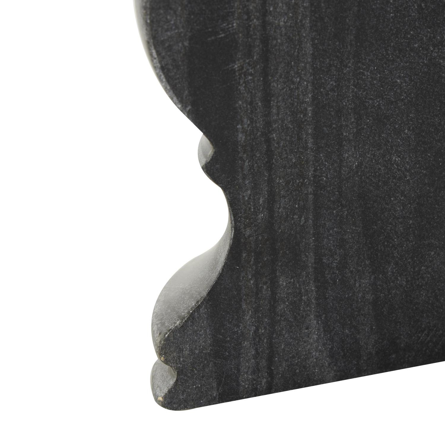 Marble Sleek Globe Bookends, Black