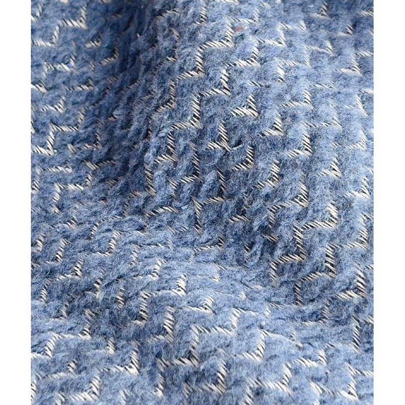 Couvre-lit / couvre-lit 100% coton Elai, Couvre-lit 71 po x 87 po, Bleu