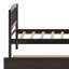 Structure de lit plateforme en bois avec lit gigogne-2048589209