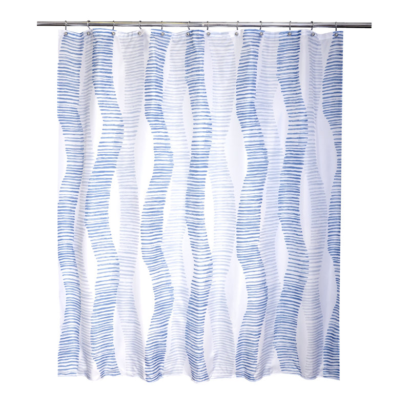 Akeem Striped Shower Curtain