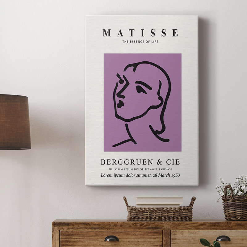 Matisse CV III, reproduction encadrée - galerie Cavas sur mesure, H 18 po x l 12 po