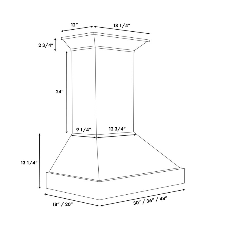 ZLINE 30 in. Wooden Wall Mount Range Hood in Smooth Bright White Finish