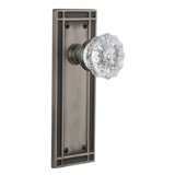 Mission Plate with Crystal Door Knob