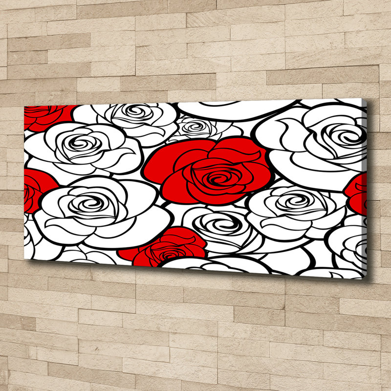 Roses - No Frame Painting on Canvas, No Frame, 125cm H x 50cm W