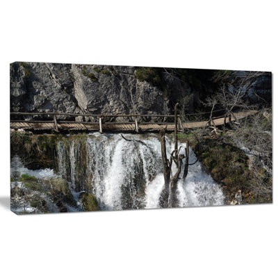 " Wooden Pathway In Plitvice Lakes "