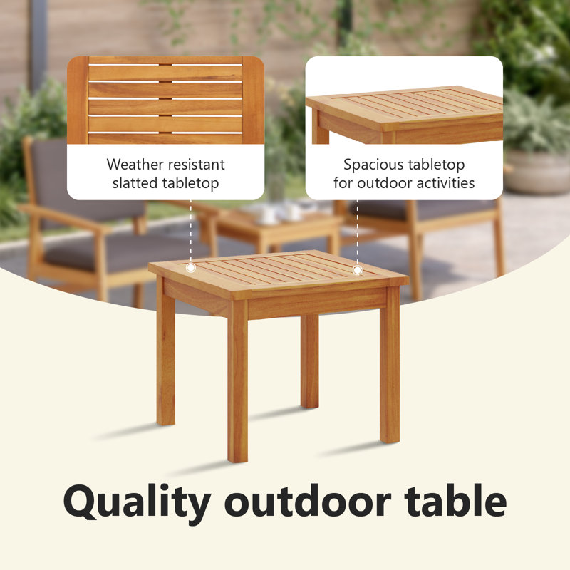 Ensemble de canapé de jardin vidaXL 3 pièces en bois d'acacia massif anthracite