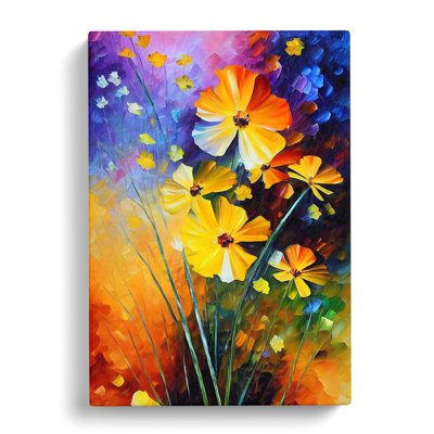 CAN-V0523-2881X Wildflowers Painted Vol.4 - Wrapped Canvas Print