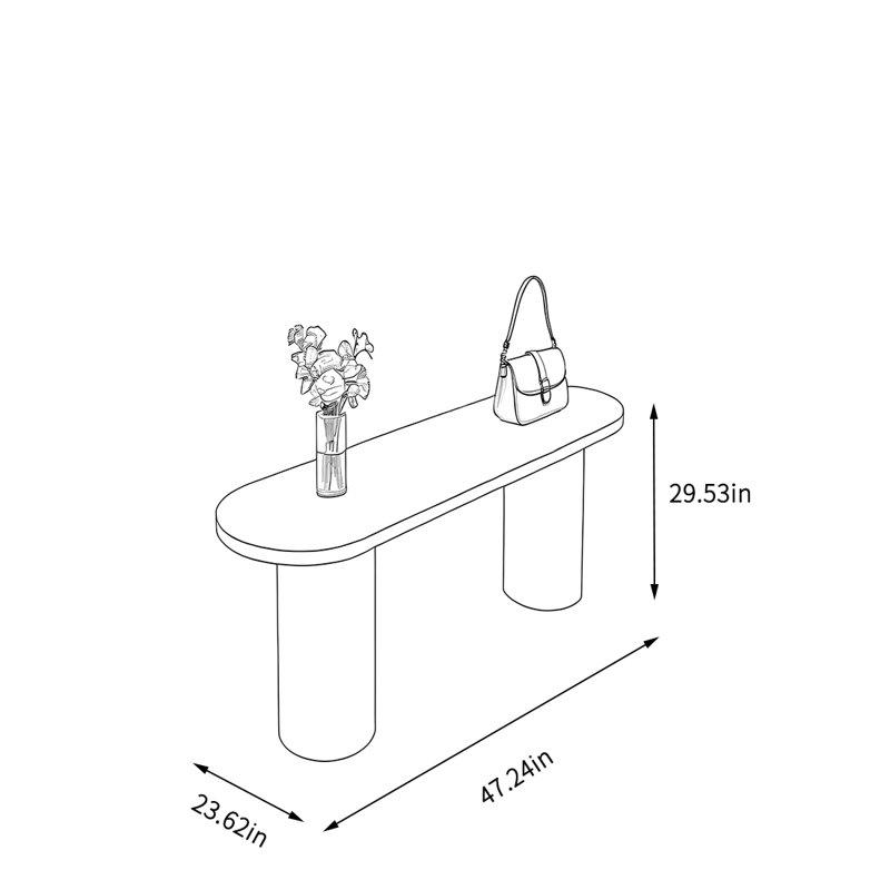 Table de présentation simple pour vêtements, H 29,53 po x l 47,24 po x P 23,62 po