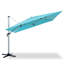 Parasol de patio en porte-à-faux de 11 pi avec pivotement et inclinaison à 360 °, parasol extérieur décalé en aluminium avec manivelle, base vendue séparément-85856860-129009846-129009847